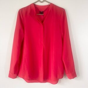 J. Crew Long Sleeved Polyester Blouse Bright Size Small